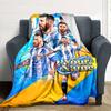 Football Messi Personalized Name Blanket Multi-purpose Personalized Blanket Durable Comfort Great for Office Seaside Bed Picnics Ideal for All Seasons