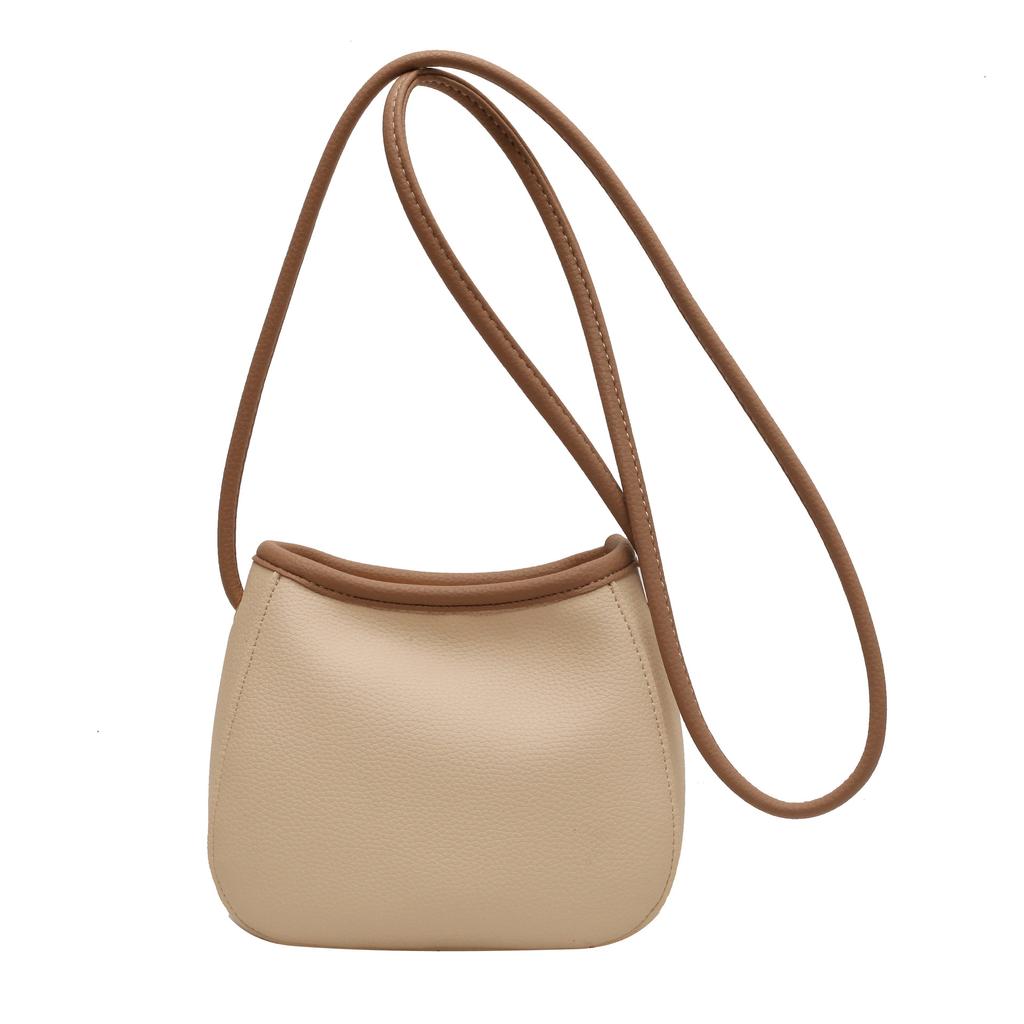 Fashion And Casual Women'S Tide French Niche High-End Texture Shoulder Messenger Bag Bucket Bag