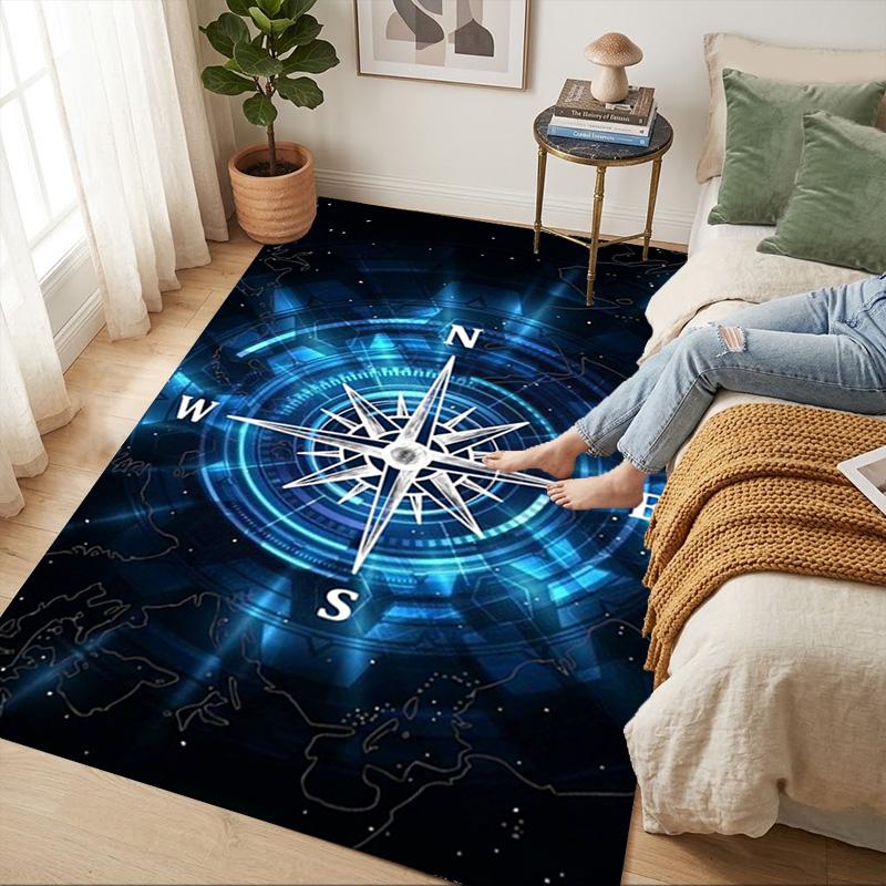 Compass Navigation Living Room Nonslip Area Rug Soft Carpet For Bedroom Game Playroom Sofa Office Home Decor Doormat Christmas Gift C9301724