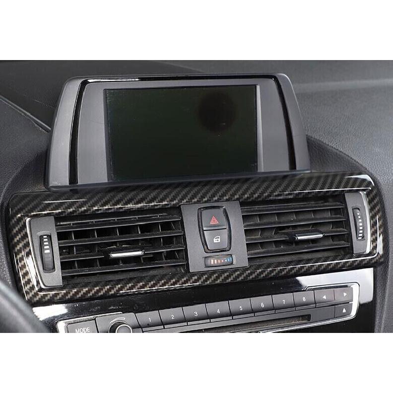 Fit For BMW F20 F21 F22 F23 Carbon Fiber Car Middle Air Outlet Vent Cover Trim