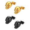 Hiphop Style Skeleton Stud Earrings Creative Mini Ear Clip Personality Earrings  Party Earrings