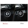 Silver Aluminum Cover Trim Inner Headlight Switch Control For Benz ML 2012-2015