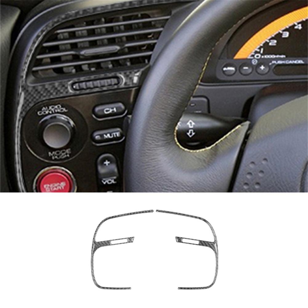 Автомобильная внутренняя дверная ручка, кнопка водителя, центральная панель переключения передач для Honda S2000 2000-2009, стиль из углеродного волокна