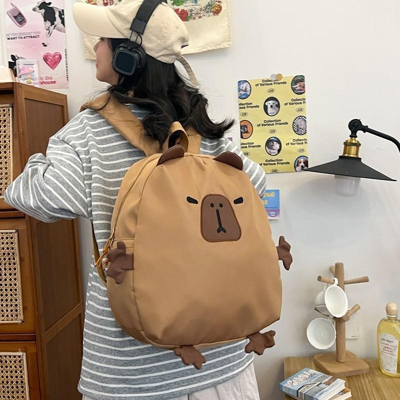 Молодежный модный рюкзак с мультяшным рисунком из износостойкой ткани для детей