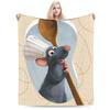 Cute Ratatouille Plush Blankets Girls Boys Flannel Bedding Throws For Couch Chair Super Warm Quality Bedspread