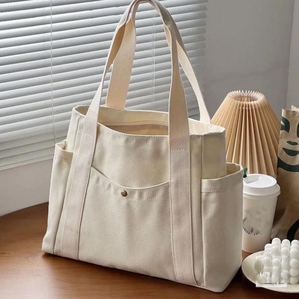 Холщовые сумки-тоут большой вместимости для работы, поездок на работу, сумка для переноски в студенческом стиле, студенческая одежда, сумка через плечо с книгой