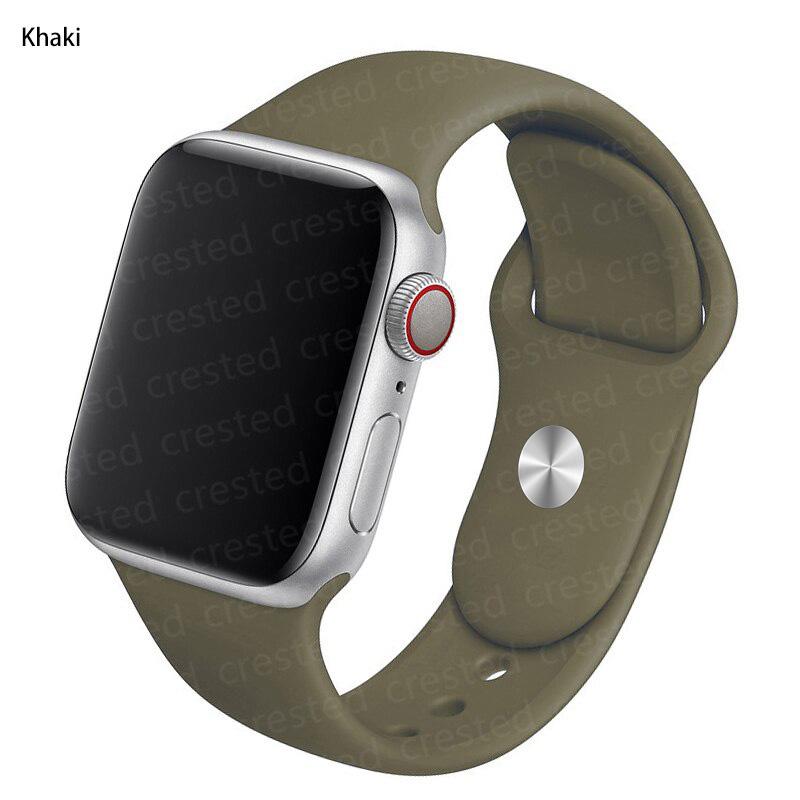 Силиконовый ремешок для Apple Watch Band 41 мм, 44 мм, 38 мм, 45 мм, 40 мм, 42 мм, дышащий ремешок для часов, браслет iWatch series 7, 6, 5, 4, 3, 2, 1
