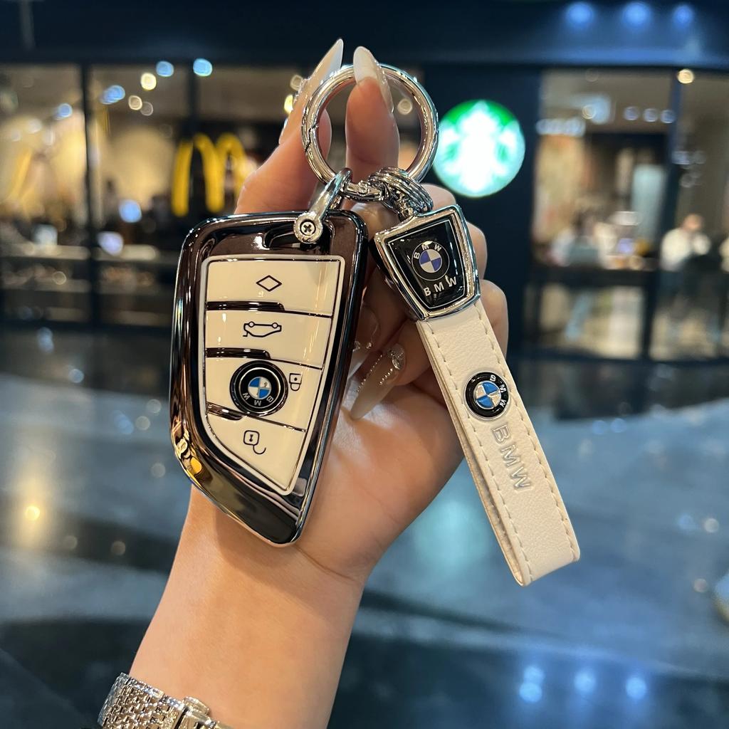 Fashion TPU Car Remote Key Case Cover Shell Fob For BMW X1 X3 X5 X6 X7 1 3 5 6 7 Series G20 G30 G11 F15 F16 G01 G02 F48 Keyless BM5
