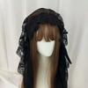 Black / White Lace Bow Hair Band Gothic Style Lolita Girls Headband Lolita Headwear  Party