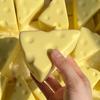 Squishy Simulated Cheese Squeeze Toy Milk-flavored Food Sensory Toy Soft Stress Relief Slow Rising Fidget Toy for Friends Gifts