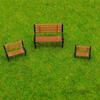 Mcbridenty 10pcs HO N O Scale 1:100 Bench Chair Models for Sette Street Park Layout, Plastic Crafts, Garden/Train Layout
