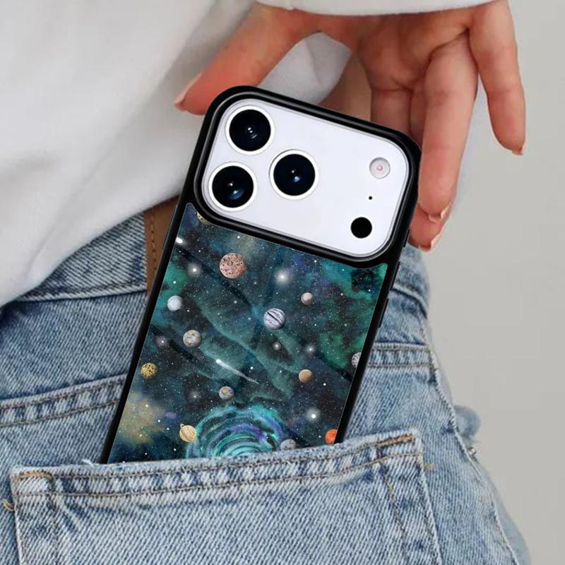 Чехол для телефона "Планеты и кометы" для iPhone 17ProMax 12 13 14 15 16e 17 Pro Max Plus Air Cover
