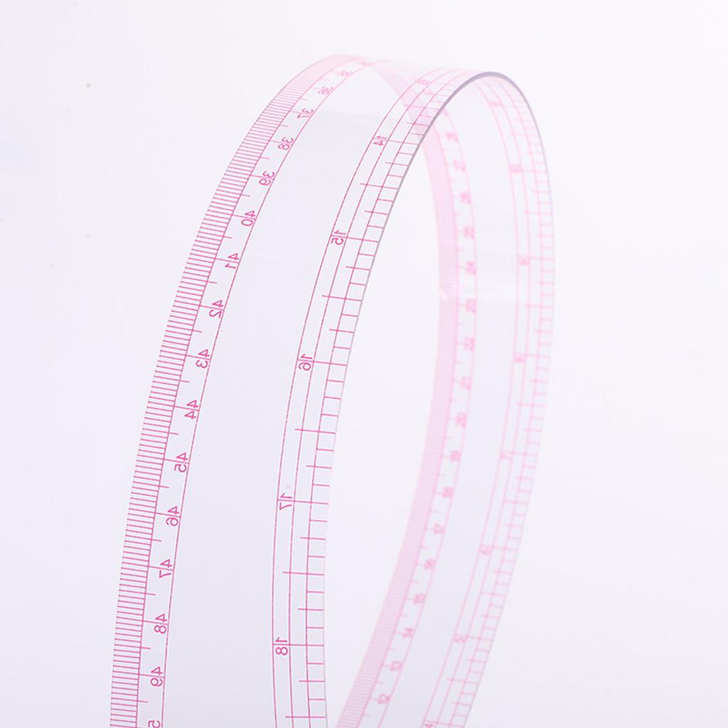 Набор из 7 линеек для кривых, высокая прозрачность, точная шкала, гибкость, набор швейных линеек для одежды