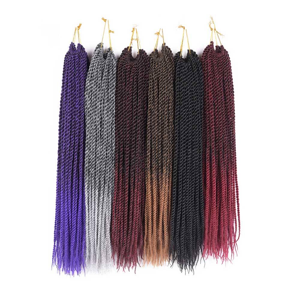 Synthetic Braiding Hair Senegalese Twist Kanekalon Dreadlock Crochet Braid Hair Extension