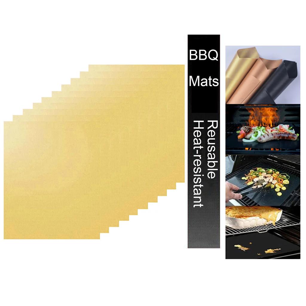 На открытом воздухе Кемпинг Пикник Антипригарный коврик для гриля для барбекю Многоразовый противень для выпечки для барбекю Инструмент для духовки Кулинарные принадлежности Противень для гриля для барбекю