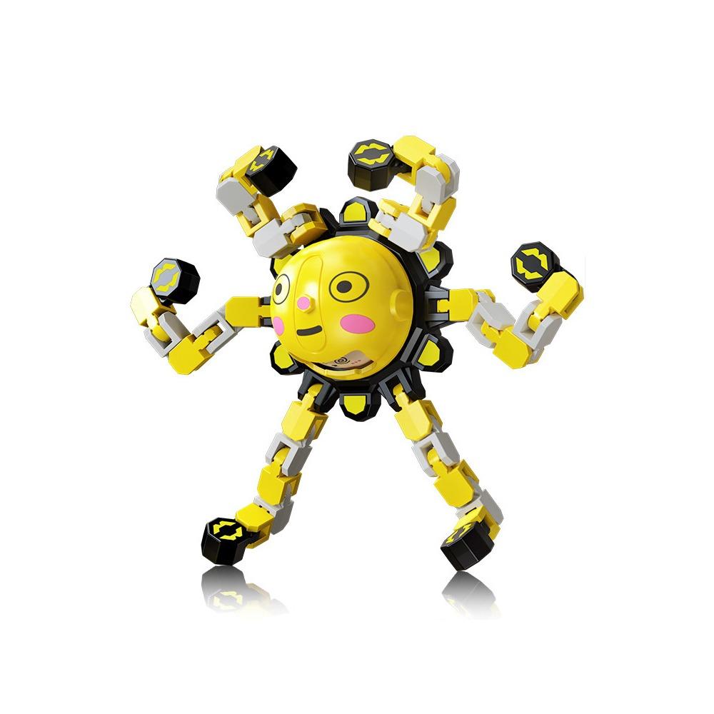 Face Changing Fingertip Versatile Chain Plastics Transformable Fidget Spinners Christmas Gifts