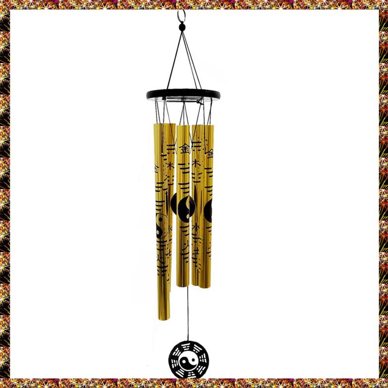 Small Bagua Wind Chime Pendant Retro Metal Wind Chime Lucky Wind Chime Garden Memorial Wind Chimes