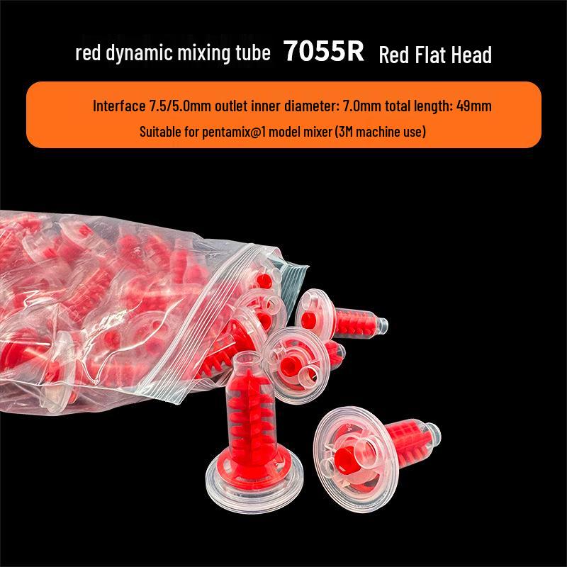Силиконовый резиновый смешивающий тубус для стоматологических слепков с двойным смешивающим наконечником для светоотверждаемой смолы - Двухкомпонентный смешивающий наконечник