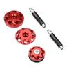 KIMISS Motorcycle Frame Hole Decorative Cap Cover for Kawasaki Z1000 1000 Z1000S Z1000SX ((Red)