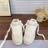 Fashion Niche Milky White Bread Shoes Women's Summer New Student Versatile Casual Board Shoes Women
