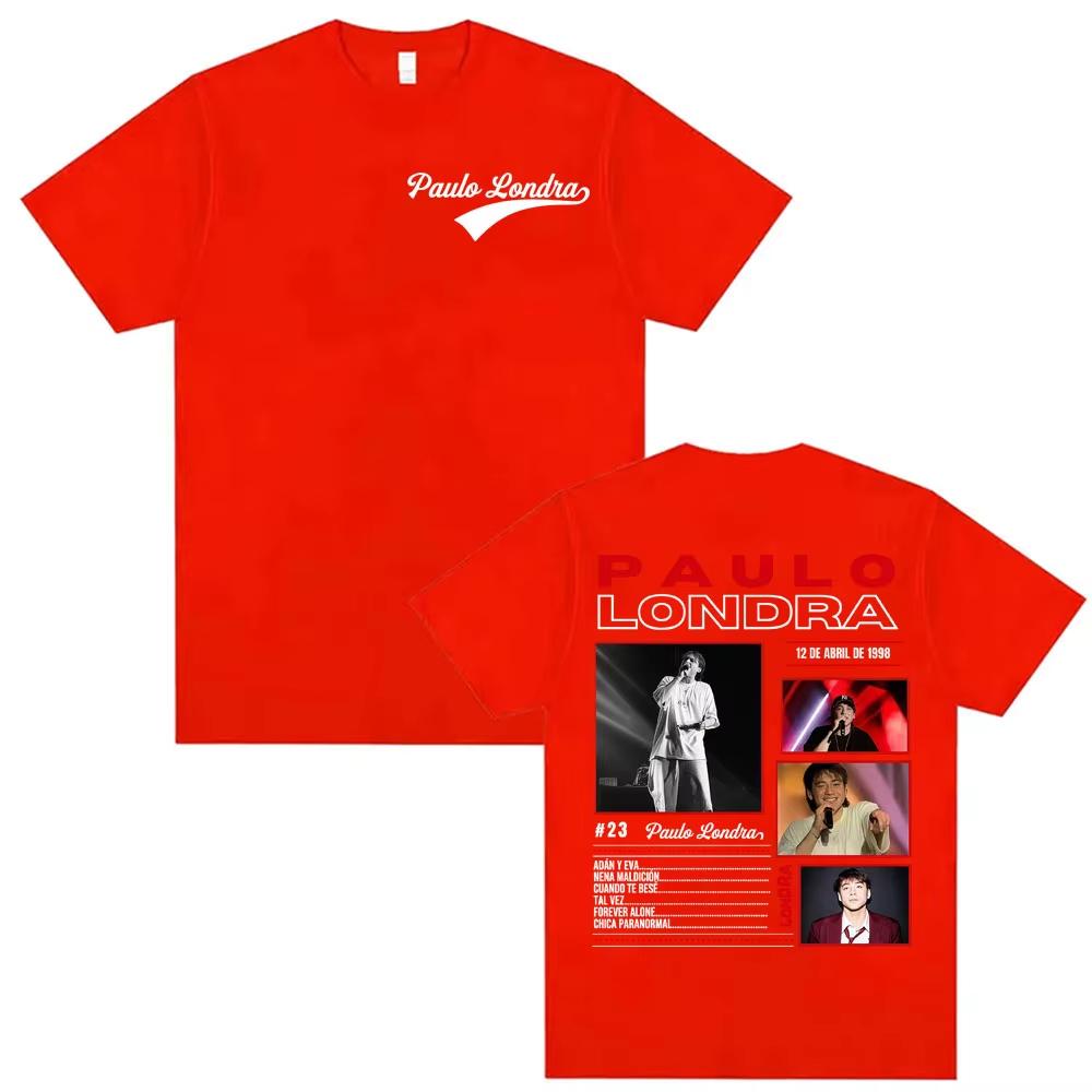 Rapper Paulo Londra Homerun Album T-shirt Men Women Gothic Hip Hop Short Sleeve T Shirt Tops Casual High Quality O-Neck T-shirts6
