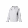 Logo Pattern Comfortable Windproof Breathable Zip-Up Hoodie Women Jackets Gray 2360402-009