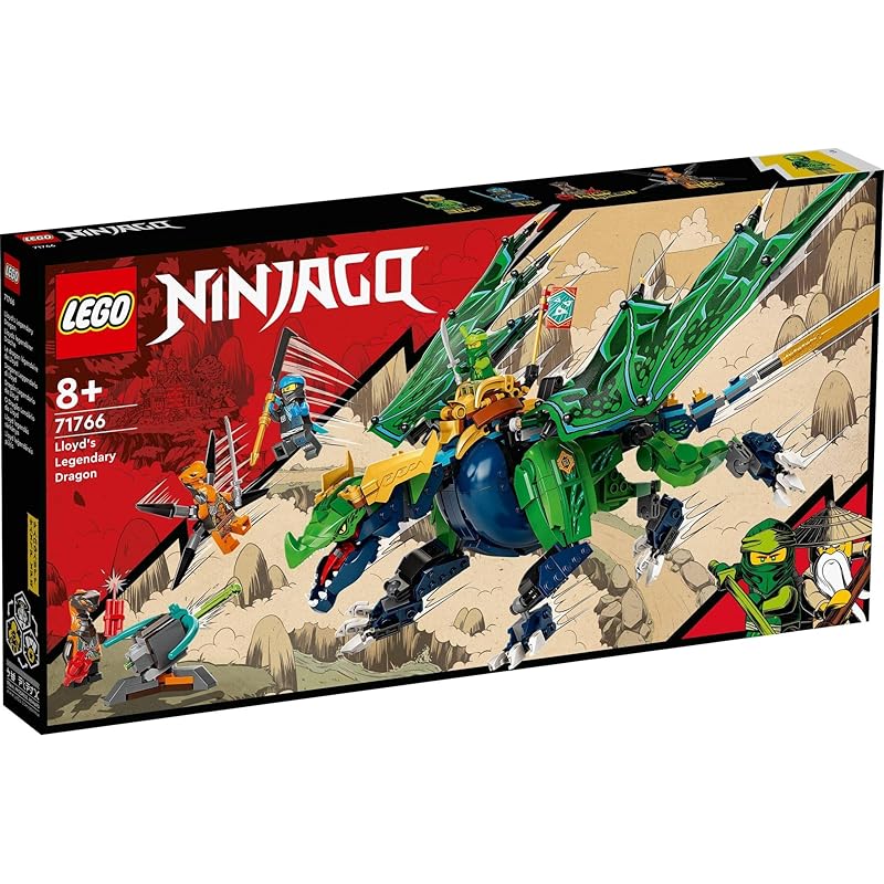 LEGO Ninjago Легендарный дракон Ллойда 71766 Игрушечный блок Подарок Дракон Ниндзя Мальчики Возраст 8 лет и старше