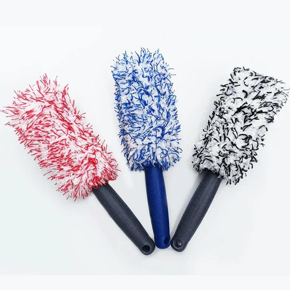 Автомобильная мойка Супер Щетка Мягкая Премиум Колеса Щетка Нескользящая Ручка Легко Чистить Диски Спицы Колесо Баррель Автомобильные Аксессуары