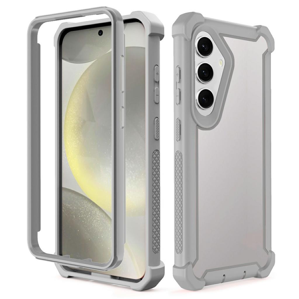 For Samsung Galaxy S24 Case Clear Detachable 2 in 1 Shockproof TPU + PC Phone Back Cover