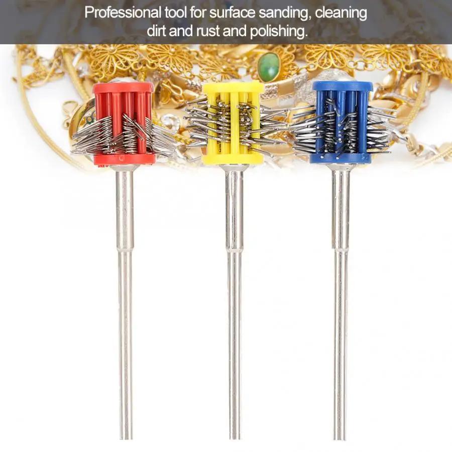 Профессиональные текстурирующие щетки с ручкой, полировальная зернистость, матовая проволочная щетка, полировальная зернистость для ювелирных изделий, инструменты для изготовления ювелирных изделий своими руками
