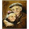 5D Diy Daimond Painting Cross-switch Happy Old Couple Rhinestones Painting Embroidery