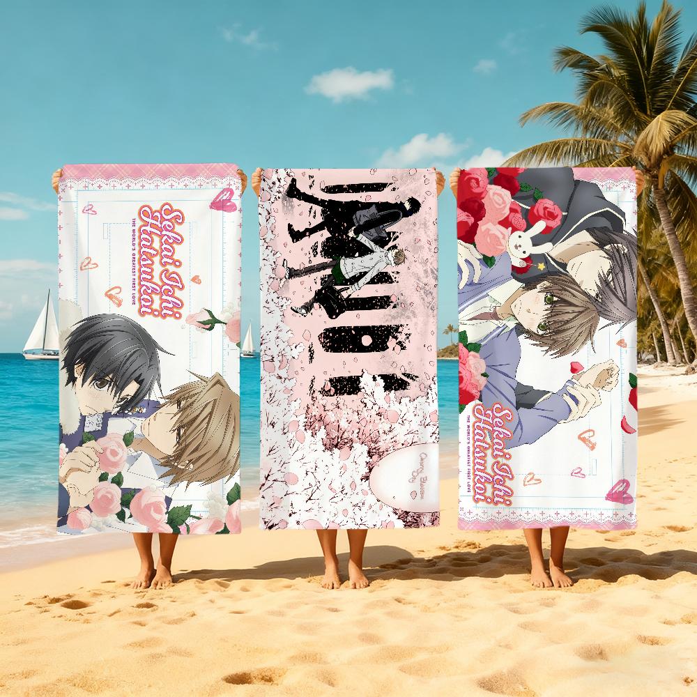 Аниме S-Sekai-ichi H-hatsukoi Полотенце Пляжное Быстросохнущее Мягкое Бассейновое Полотенца Подарок для Путешествий Спортзала Душа Кемпинга
