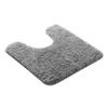 Absorbent Toilet Rug U Shaped Plush Floor Mat Machine Washable Non Slip Contour Bathroom Rug Dry Quickly for Toilet