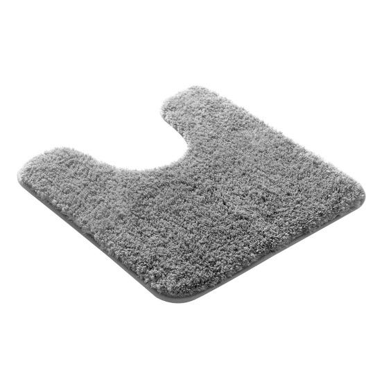 Absorbent Toilet Rug U Shaped Plush Floor Mat Machine Washable Non Slip Contour Bathroom Rug Dry Quickly for Toilet