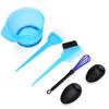 Кисть для окрашивания волос Чаша для смешивания краски для волос Противоскользящий инструмент для окрашивания волос Инструмент для укладки волос(синий )