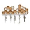 Wall Decorative Keychain Wall Honeycomb Magnetic Key Hook Heavy Duty Key Organizer Wall Rack Wall Multi Key Hook Keychain Wall Wooden Key Rack