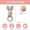 Mamimami Домашняя игрушка-погремушка Кролик-колокольчик 1 Мозговая сила Мягкая игрушка из бука, лижущая руку новорожденному, держатель для подарка, деталь, развитие, животное, погремушка, деревянная,