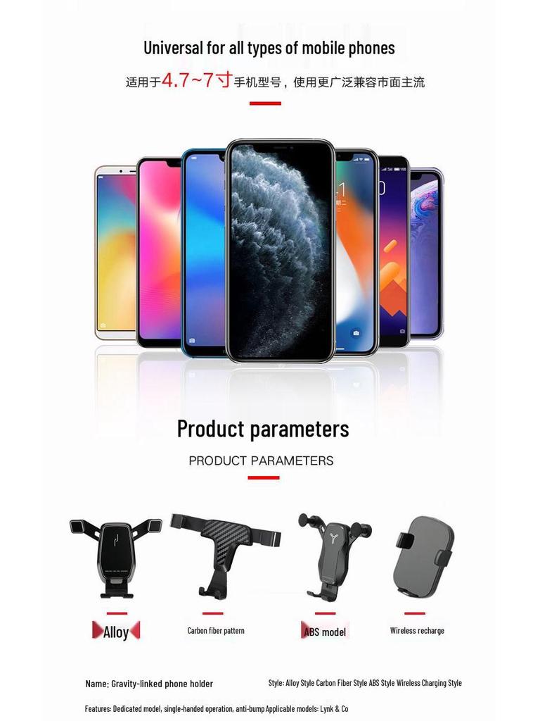 Lynk & Co 02/03 Car Phone Holder with Wireless Charging (2018-2022 Models)