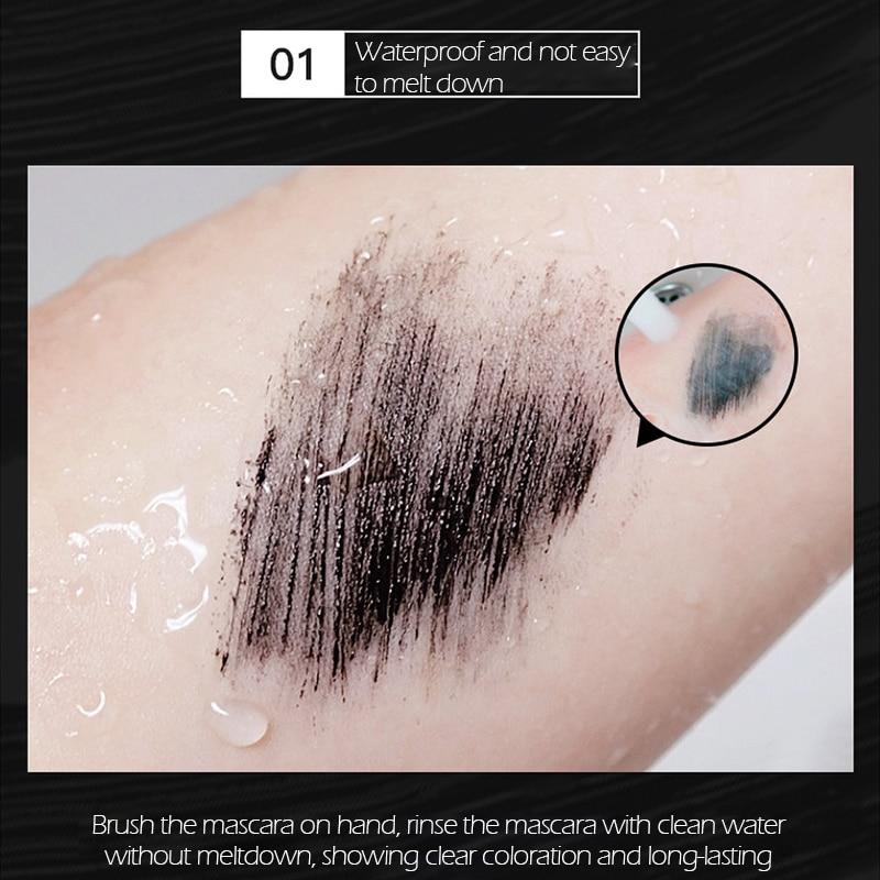 Волокнистые ресницы, тушь для ресниц, водостойкий макияж, толстые, гладкие, завитые, удлиненные, наращивание ресниц, темные ресницы, косметика