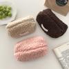 Cashmere Pencil Bag Case For Colored Pencils Plush Pencil Bag Zipper Bag