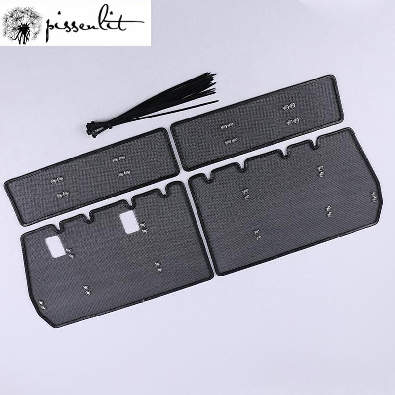 Stainless Steel Grille Insect Screening Mesh for Toyota Land Cruiser Prado 150 2018 2019 Front Grille Net Cover Accessories