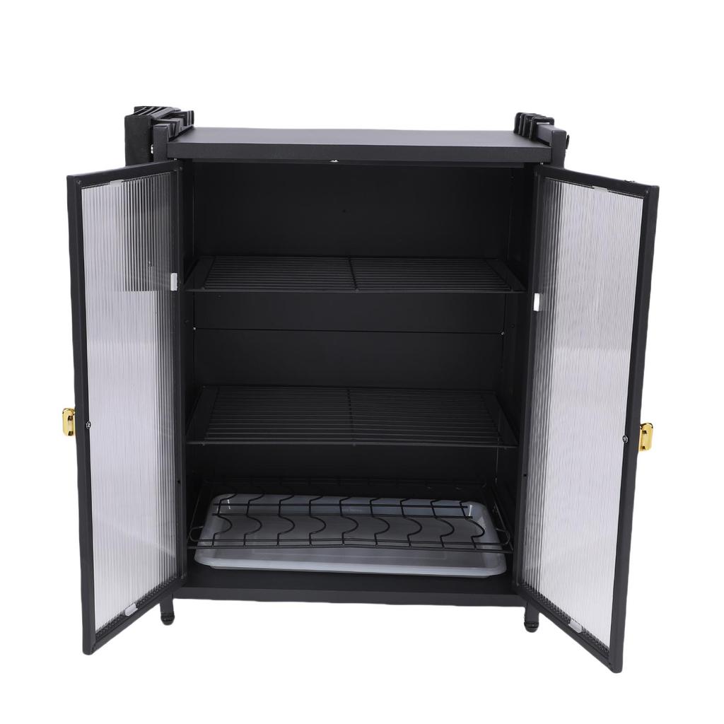 Кухонный шкаф для хранения посуды на столешницу, 3-ярусная сушилка для посуды, компактный многофункциональный органайзер с большой полкой для хранения