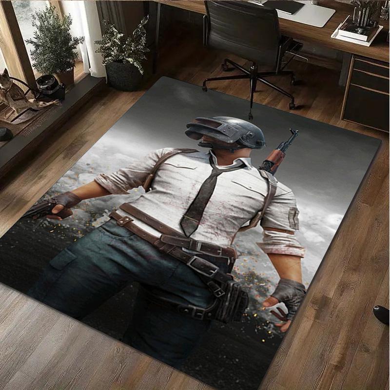 1Pc PUBG Print Rug - home decoration Carpet For Living Room Bedroom Flooring Computer Chair Area Rug