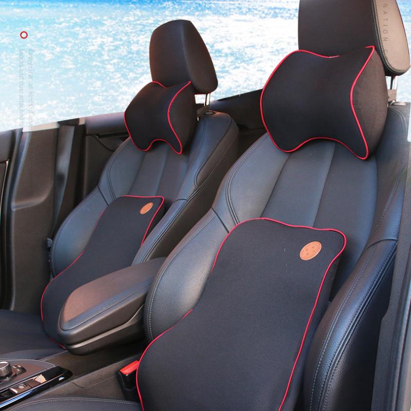 Подголовники для автомобиля Защитные подголовники Товары для интерьера Хлопковые подушки для сидений с эффектом памяти Всесезонные универсальные подголовники для автомобиля