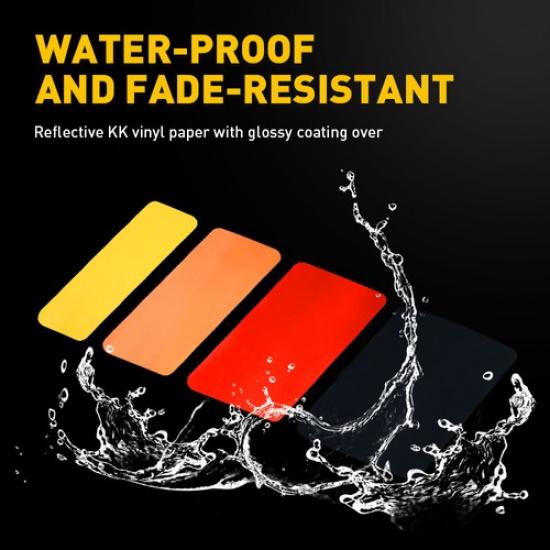 13 Classic Inch Retro Four-Wave Style Stripe Sticker Decal For RAV4 Toyota Lexus