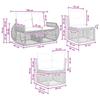 Garden Sofa Set 6 pcs Black and Cream White Poly Rattan