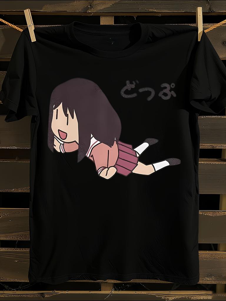 Аниме футболка Azumanga Daioh Мужская футболка Женские футболки с принтом букв Короткий рукав Футболка Повседневная Уличная Футболка Топ