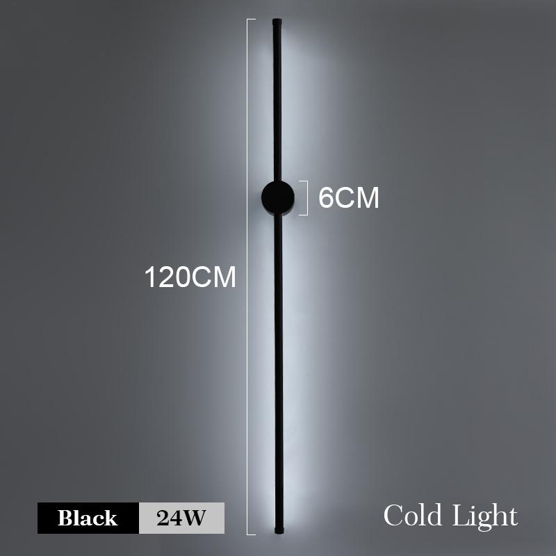 Светодиодный настенный светильник, современный длинный настенный светильник, регулируемый для дома, спальни, лестницы, гостиной, настенного бра, освещения, дивана, фона