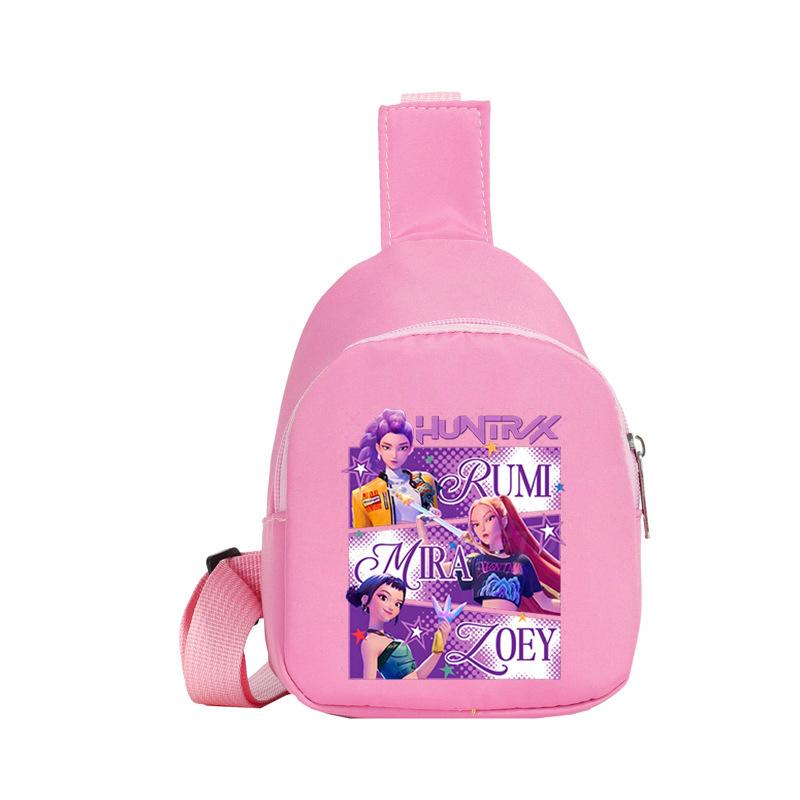 Children'S Breast Bag Animation Cartoon Peripheral Printing Casual Shoulder Bag Going Out Portable Messenger Bag