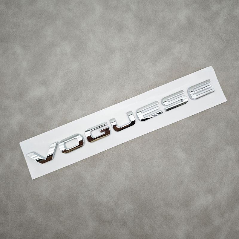 1Pc 3D ABS Letters Logo VOGUESE Car Rear Trunk Stickers Badge for  Range Rover Executive Extended Edition Accessories